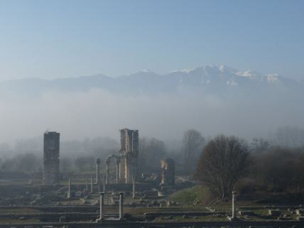 Ruine der byzantinischen Kirche von Philippi